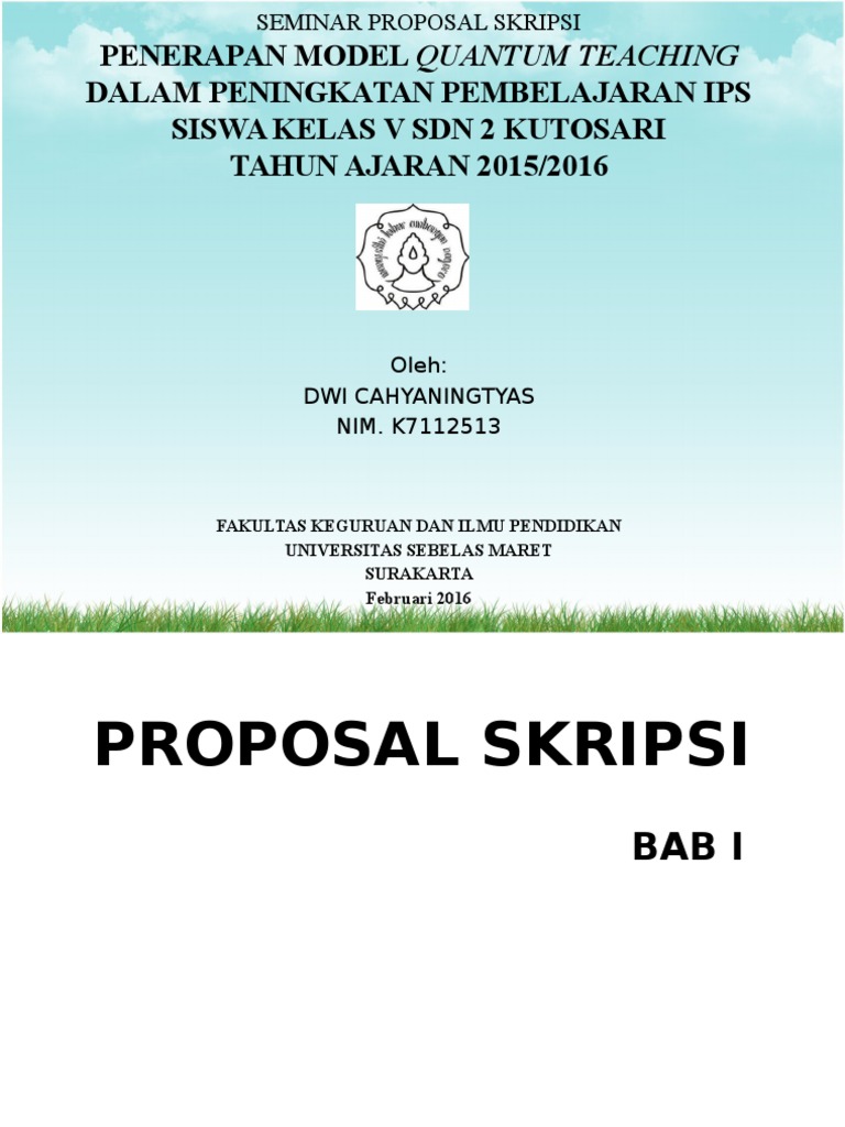 Ppt Seminar Proposal Cahya