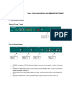 Quick Userguide RAISECOM RC3000E PDF