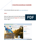 Steps To Reset The Office 365 Default Password