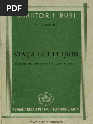 V Veresaev Viata Lui Puskin Traducere Pdf