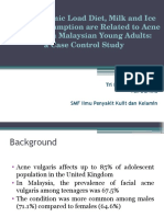 High Glycemic Load Diet, Milk and Ice Cream Consumption Are Related To Acne Vulgaris in Malaysian Young Adults: A Case Control Study