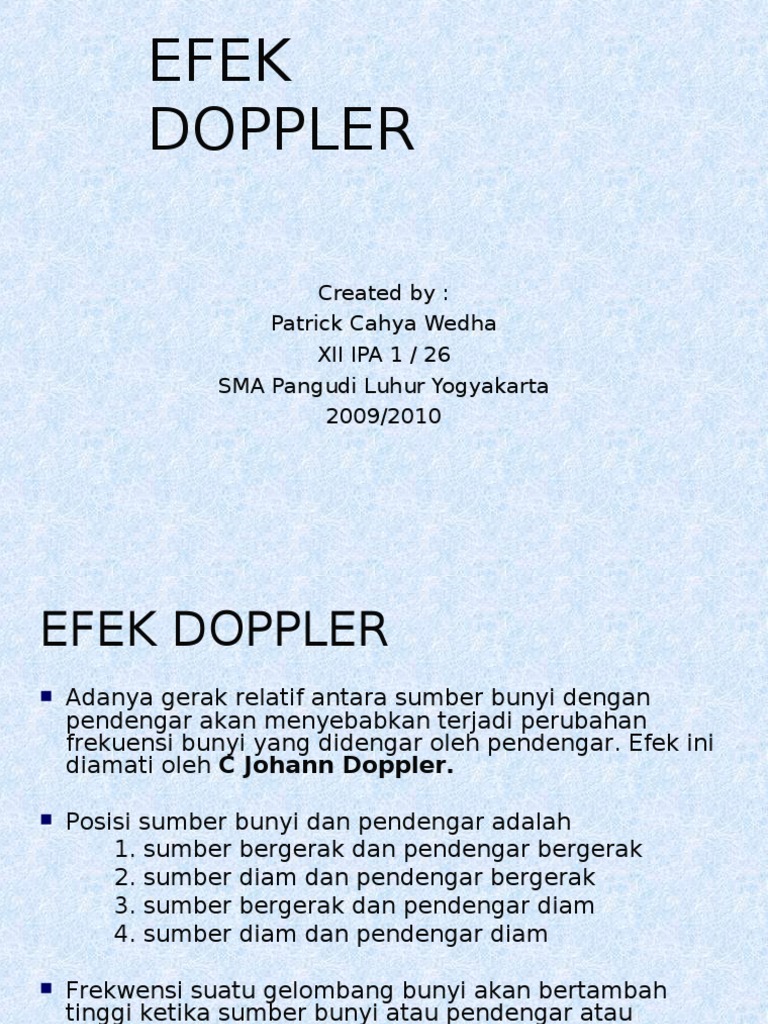 Efek Doppler