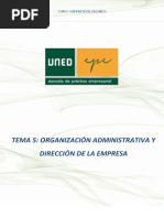 5_Organizacion Administrativa y Direccion de La Empresa