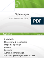 Opmanager Best Practices, Tips, Tricks