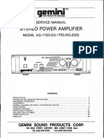 Amplificador Gemini - XG - 1100 - 1750 - 2000