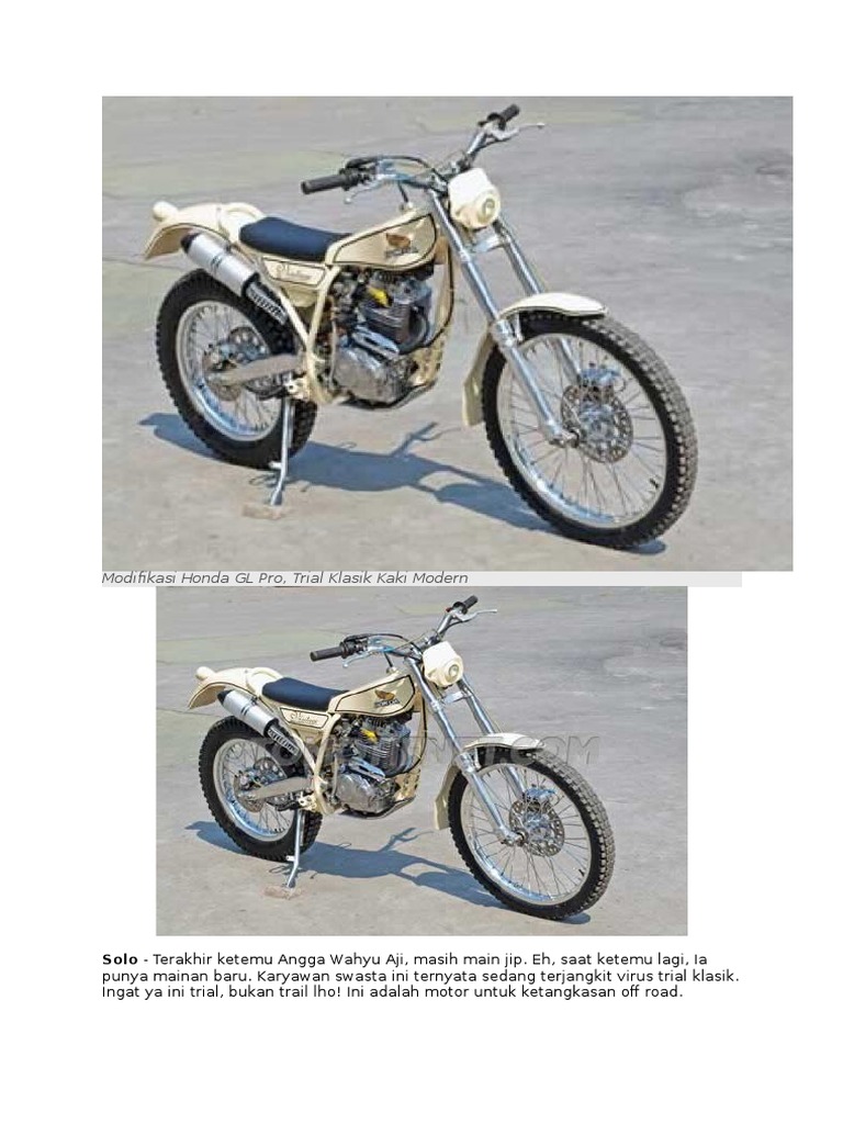 Modifikasi Honda GL Pro