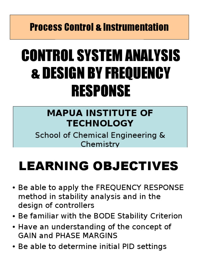 Frequency Response In Control Systems Pdf Control Theory Complex