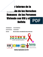 1er Informe Situación de Los DDHH de Personas Con VIH en Bolivia