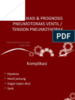 Pneumothorax Ventile Prognosis & Komplikasi