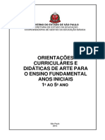 Orientações Curriculares e Didáticas de Arte para o Ensino Fundamental Anos Iniciais 1º Ao 5º Ano