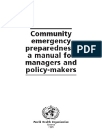World Health Organisation Community Emergency Preparedness