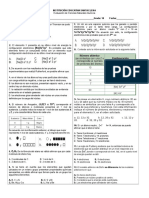 Evaluación Química Inorgánica Grado Décimo