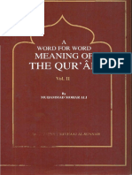 A Word For Word Meaning Ot The Quran-Part 2