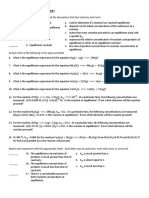 Michelle - Chemical Equilibrium WS