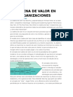 La Cadena de Valor en Las Organizaciones