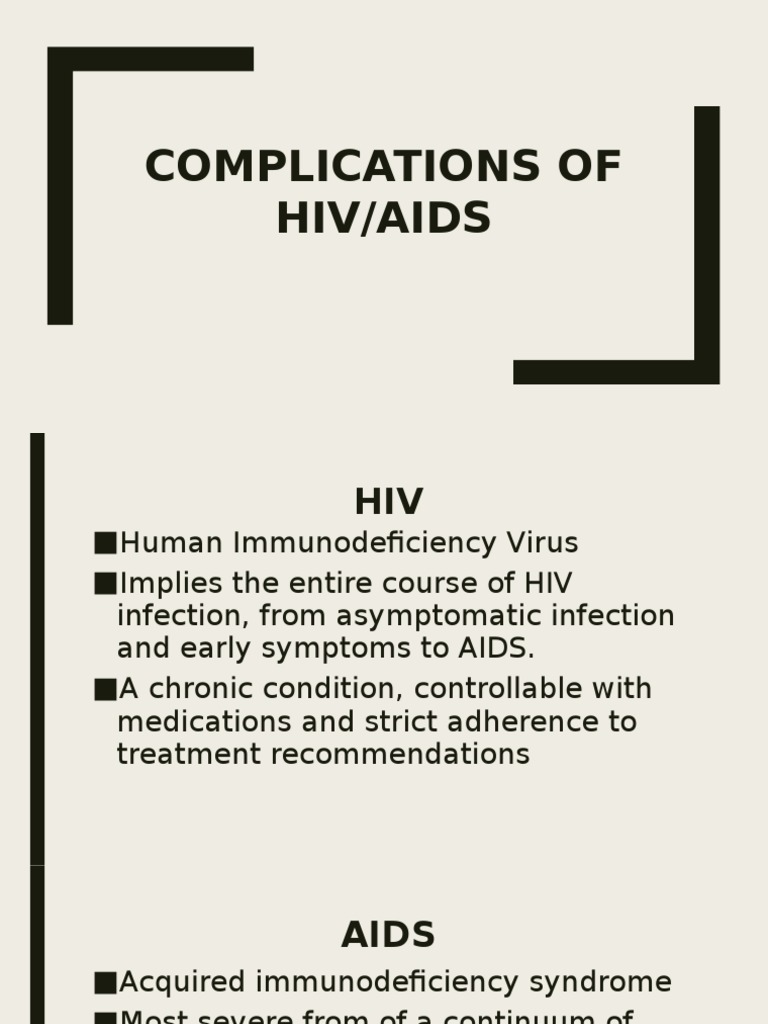 Complications of HIV | Candidiasis | Hiv/Aids