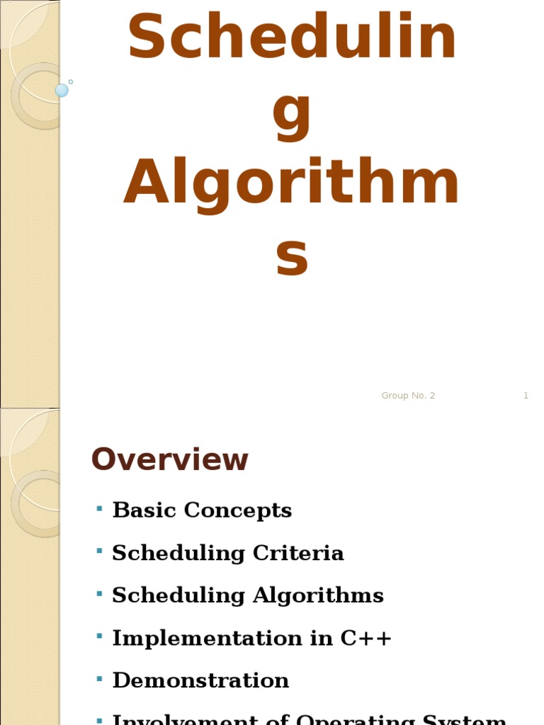 CPU Scheduling Algorithm | PDF | Scheduling (Computing) | Software ...