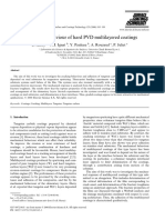 Mechanical Behaviour of Hard PVD Multilayered Coatings: E. Harry A,, M. Ignat B, Y. Pauleau B, A. Rouzaud C, P. Juliet C