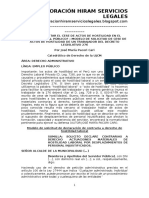 Cómo Solicitar El Cese de Actos de Hostilidad en El Régimen Laboral Público - Modelo de Solicitud de Cese de Actos de Hostilidad de Un Trabajador Del Decreto Legislativo 276