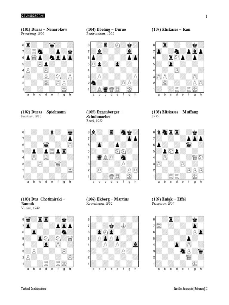 Advanced Tactical Combinations in Chess | PDF | Chess Competitions | Chess