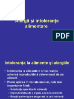 Nutritia in Patologie - Intolerante Si Alergii