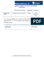 Actividad Integradora Fase 2 Matematicas 3