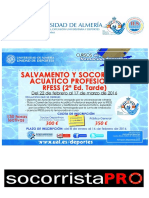 Información curso socorrista Almería UAL 22 feb 2016