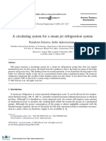 A Circulating System for a Steam Jet Refrigeration System