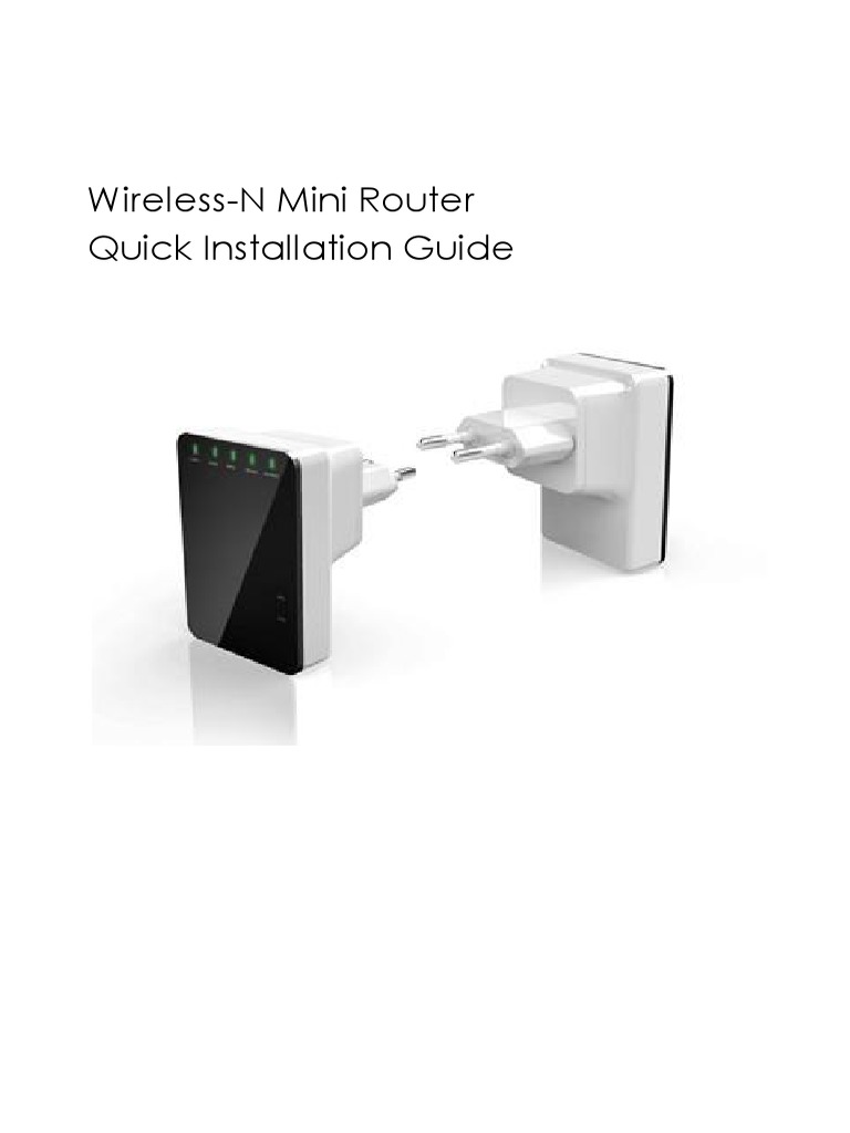 Wireless N Mini Router BIG Manual | Wi Fi | Wireless Access Point