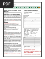 SA Army Application