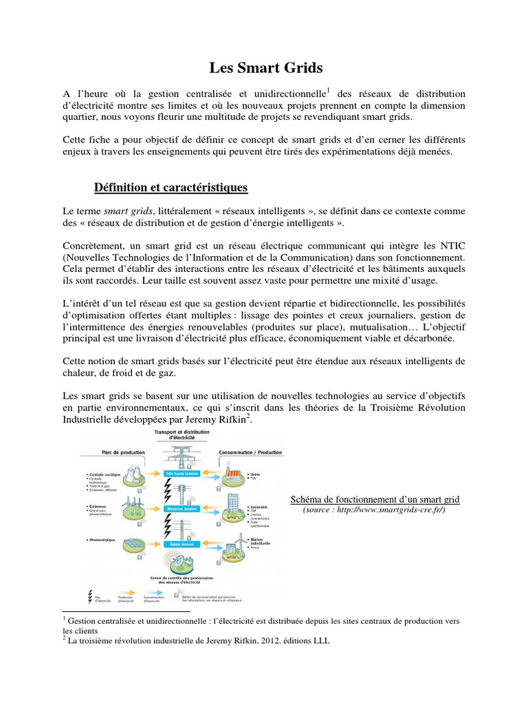 Comprendre les Smart Grids et leurs enjeux | PDF | Grille intelligente ...