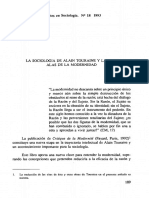 La Sociología de Alan Touraine y Las Dos Alas