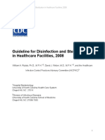 Guideline for Disinfection and Sterilization in Healthcare Facilities