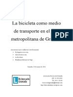 La bicicleta como medio de transporte en el área metropolitana de Granada 