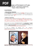 Origin Definition and History of Engineering Spring 2016