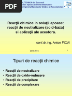 Curs 03+4 - Reactii Chimice. Neutralizarea Si Aplicatiile Acesteia PDF