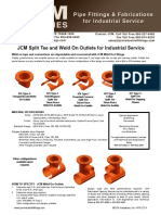 JCM Split Tee and Weld On Outlets For Industrial Service