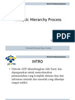 Pertemuan 11 Analytic Hierarchy Process