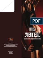 Fitness Zápisník Jedál Verzia Jednostranna Na Tlac