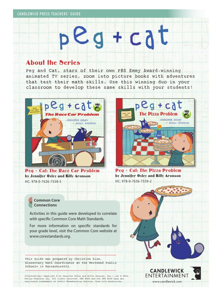 Peg Cat Math Activities Pdf Pbs Common Core State Standards