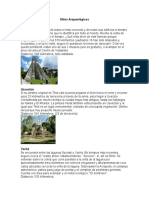 Sitios Arqueológicos Tikal