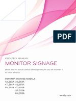 LG Commercial LS55A LS53A Owners Manual