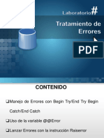 Presentacion - Base de Datos II - Tratamiento de Errores