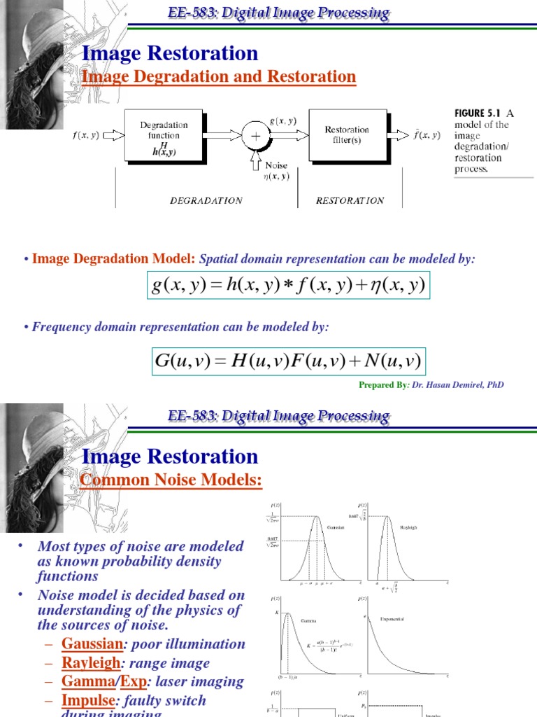 EE 583 Lecture07 PDF Filter (Signal Processing) Mean