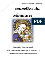 Bulletin du séminaire Saint Louis Marie Grignon de Montfort n2 février 2016