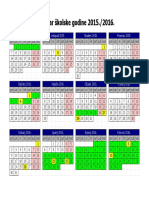 Skolski Kalendar 2015 16