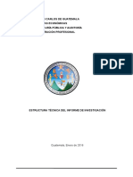 Estructura Tecnica Del Informe de Investigacion en Ccee Usac Contenido