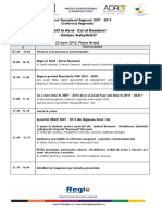 Agenda Conferinta REGIO 23 Iunie 2015