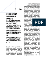 Tarea Movimiento Puritano Racionalista