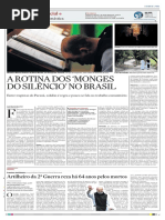 A Rotina Dos Monges Do Silêncio - Jornal O Estado de S. Paulo